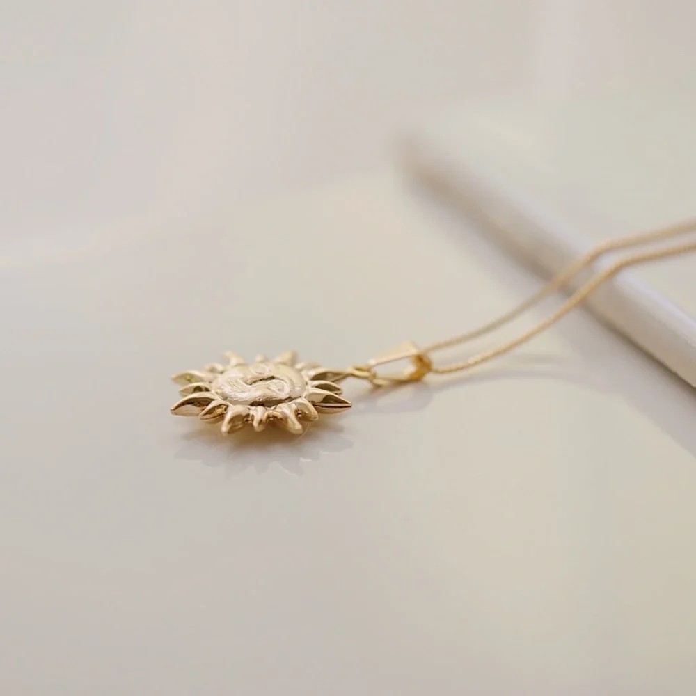 Ancient Sun Necklace | 18k Gold Filled - Picture 5 of 7